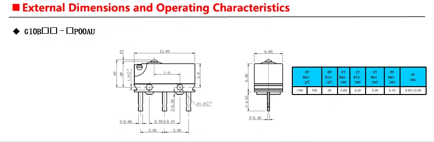 subminiature micro switch -1